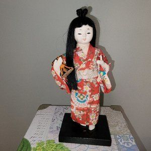 Vintage Geisha Girl Doll from Japan